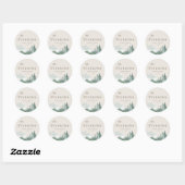 Elegant Waterverf Mountain Wedding Favor Stickers (Vel)