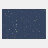 Elegant Waterverf Navy Coral Floral Inpakpapier Vel (Voorkant 3)