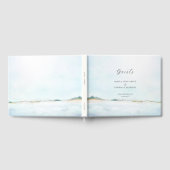 Elegant Waterverf Oceanfront Weddenschap Boek (Volledig)