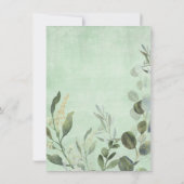 Elegant Waterverf Oerwoud Greenery Baby Leopard Bedankkaart (Achterkant)