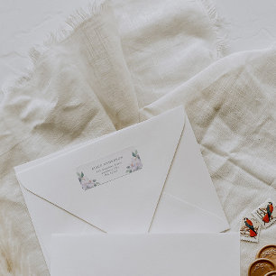 Elegant Waterverf Orchids Return Address Etiket