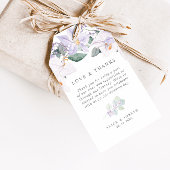 Elegant Waterverf Orchids Wedding Love & Bedankt Cadeaulabel