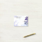 Elegant Waterverf Paars Lila Post-it® Notes (Op bureau)