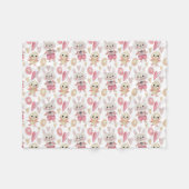 Elegant Waterverf paaspatroon | Fleece Blanket (Voorkant (Horizontaal))