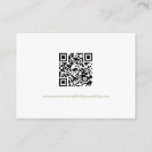 Elegant Waterverf Poppy Floral QR Code Website Informatiekaartje (Achterkant)