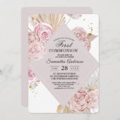 Elegant Waterverf Roze en Paars Lijst Kaart (Voorkant / Achterkant)