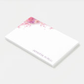 Elegant Waterverf Rozen Flowers Florence Sjabloon Post-it® Notes (Schuin)