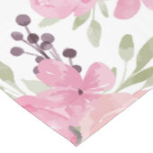 Elegant Waterverf Rozen Patroon Korte Tafelloper (Hoek)