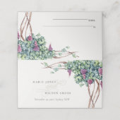 Elegant Waterverf Script Grapevine Bruiloft (Buitenkant ongevouwen)