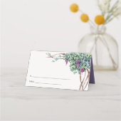 Elegant Waterverf Script Grapevine Bruiloft (Achterkant)