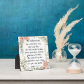Elegant Waterverf Scripture Blessing Numbers 6 24 Fotoplaat (Insitu)