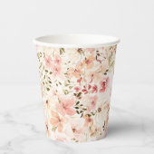 Elegant Waterverf Small Florals Papieren Bekers (Voorkant)