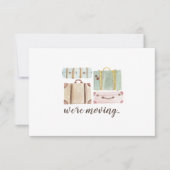 Elegant Waterverf Suitcases Housewarming Kaart (Voorkant)