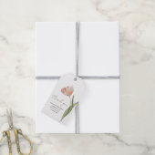 Elegant Waterverf Tulip Vrijgezellenfeest Cadeaulabel (Met Touw)