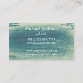 Elegant Waterverf Visitekaartje (Achterkant)