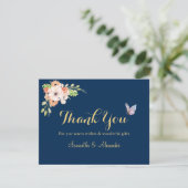 Elegant Waterverf Vloervlinder Hartelijk dank (Staand voorkant)