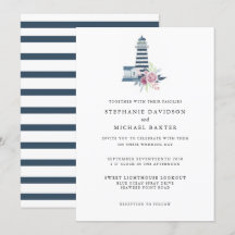 Elegant Waterverf vuurtoren: minimalistisch