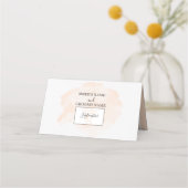 Elegant Waterverf Wedding Place Card (Achterkant)