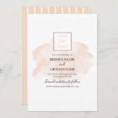 Elegant Waterverf Wedding Save The Date (Voorkant / Achterkant)