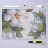 Elegant Waterverf White Magnolia Flower Tissuepapier (Craft)