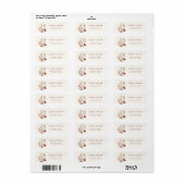 Elegant Waterverf Wildbloem Return Address Label (Full Sheet)