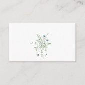 Elegant Waterverf Wildbloemen Weddenschap RSVP Informatiekaartje (Achterkant)