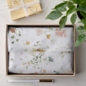 Elegant Waterverf Wilde Bloementuin Tissuepapier (Geschenk)