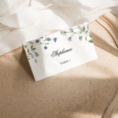 Elegant Waterverf Wildflower Wedding Place Card