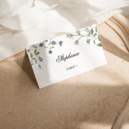 Elegant Waterverf Wildflower Wedding Place Card