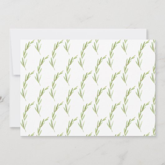 Elegant Waterverf Wine Monogram Engagement Party Kaart (Achterkant)