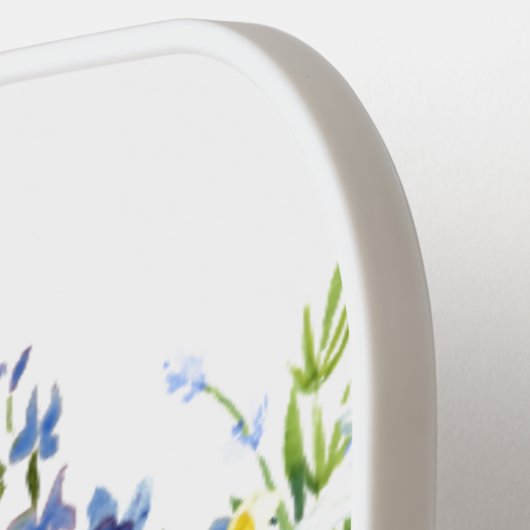 Elegant Waterverf Zonnebloemen, gepersonaliseerd Pickleball Paddle (Links Detail)