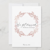 Elegant We hebben een huwelijkskoninklijke roze Aankondiging (Voorkant)