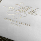 Elegant We Still Do Anniversary Vow Renewal Gold