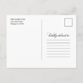 Elegant We zijn een aanklacht tegen Verloving Briefkaart (Achterkant)