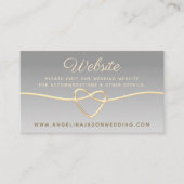 Elegant Website Wedding Informatiekaartje (Voorkant)