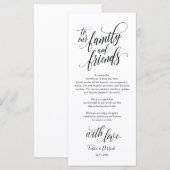 Elegant Weddenschap Bedankt dat je een vaste kaart (Voorkant / Achterkant)