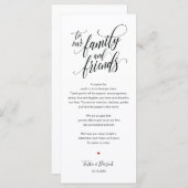 Elegant Weddenschap Bedankt dat je een vaste kaart (Voorkant / Achterkant)