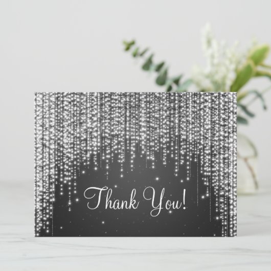 Elegant Weddenschap Bedankt voor je opmerking Nigh (Staand voorkant)