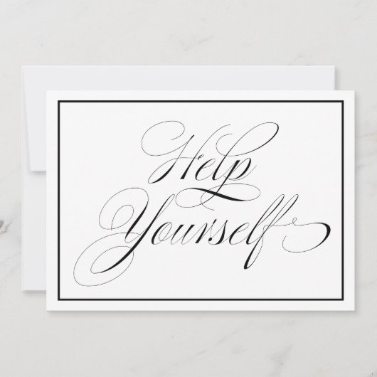 Elegant Weddenschap Help jezelf (Voorkant)