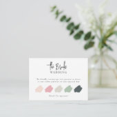 Elegant Weddenschap Stress Code Cards invoegen Informatiekaartje (Staand voorkant)
