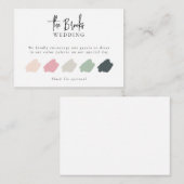 Elegant Weddenschap Stress Code Cards invoegen Informatiekaartje (Voorkant / Achterkant)