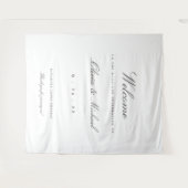 Elegant Weddenschap Welkom - Aangepaste achtergron Wandkleed (Voorkant (horizontaal))