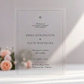 Elegant Wedding Acrylic Invitation Acryl Uitnodigingen