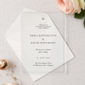 Elegant Wedding Acrylic Invitation Acryl Uitnodigingen