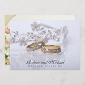 Elegant Wedding Band Uitnodigingen (Voorkant / Achterkant)