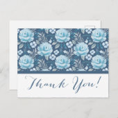 Elegant Wedding Bedankt Briefkaart (Voorkant / Achterkant)