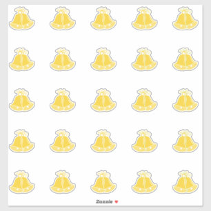 Elegant Wedding Bells Kiss-Cut Sticker