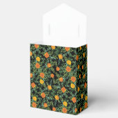 Elegant Wedding Black en Oranje Roos Bedankdoosjes (Geopend)