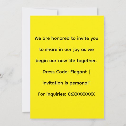 Elegant Wedding Calendar Invitation (Dos)