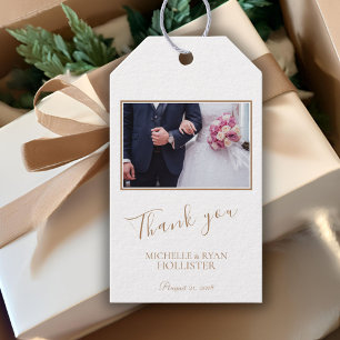 Elegant Wedding Dank je  foto Cadeaulabel